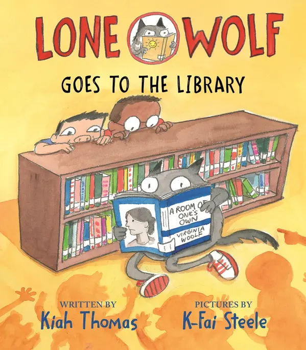 Lone Wolf Goes to the Library by K-Fai Steele, Kiah Thomas cover