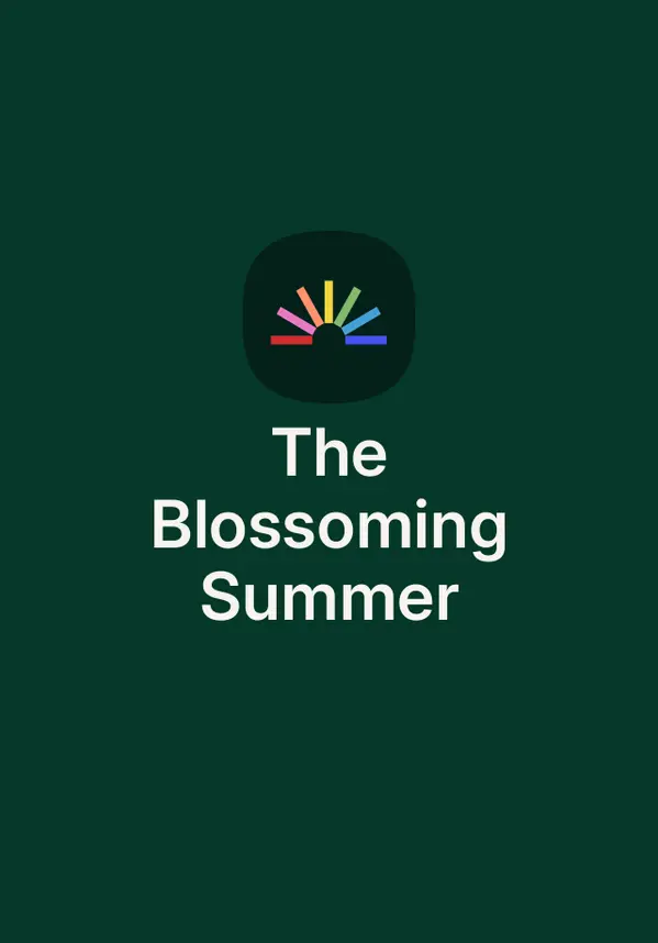 The Blossoming Summer by Anna Rose Johnson cover