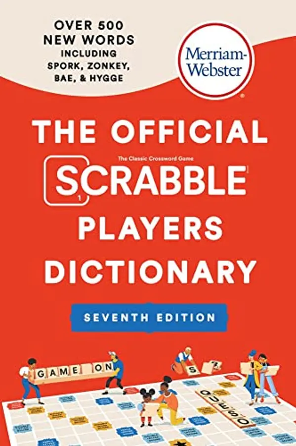 The Official SCRABBLE Players Dictionary, Seventh Ed., Newest Edition, 2023 Copyright, (Trade Paperback) by Merriam-Webster cover