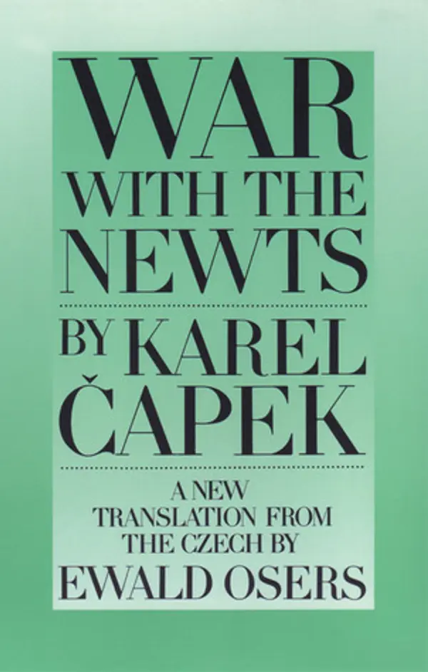 War with the Newts by Karel Čapek cover
