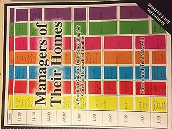 Managers of Their Homes: A Practical Guide to Daily Scheduling for Christian Homeschool Families by Steven Maxwell cover