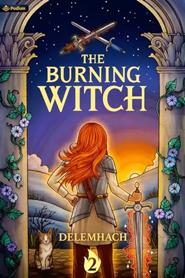 The Burning Witch 2: A Humorous Romantic Fantasy by Delemhach cover
