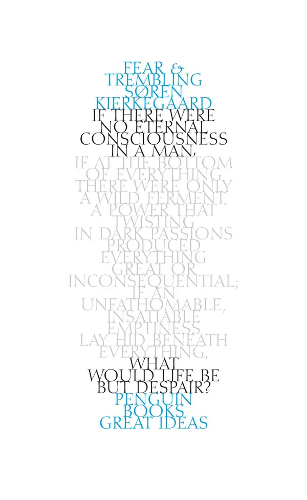 Fear and Trembling by Soren Kierkegaard cover