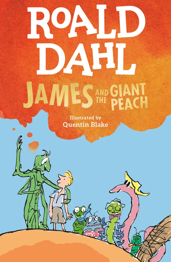 James and the Giant Peach by Roald Dahl, Quentin Blake cover