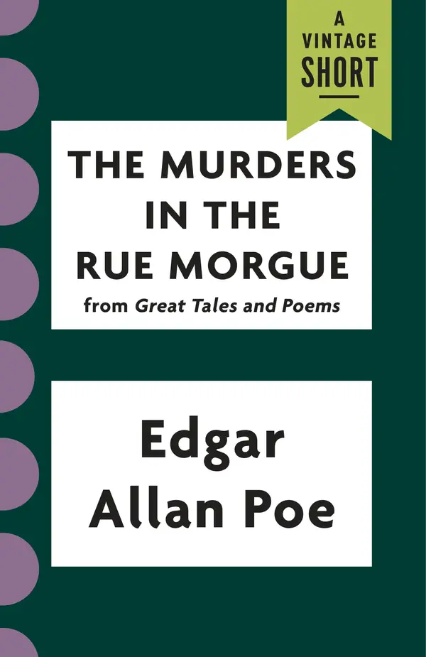 The Murders in the Rue Morgue by Edgar Allan Poe cover