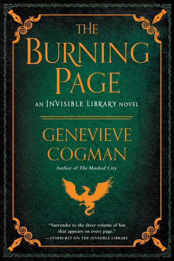 The Burning Page by Genevieve Cogman cover