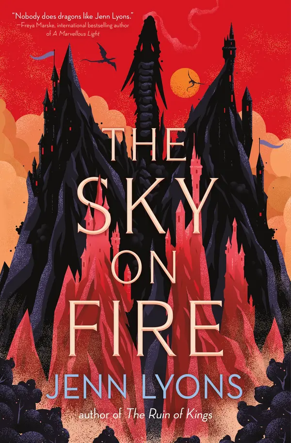 The Sky on Fire by Jenn Lyons cover