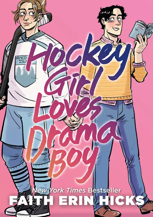 Hockey Girl Loves Drama Boy by Faith Erin Hicks cover