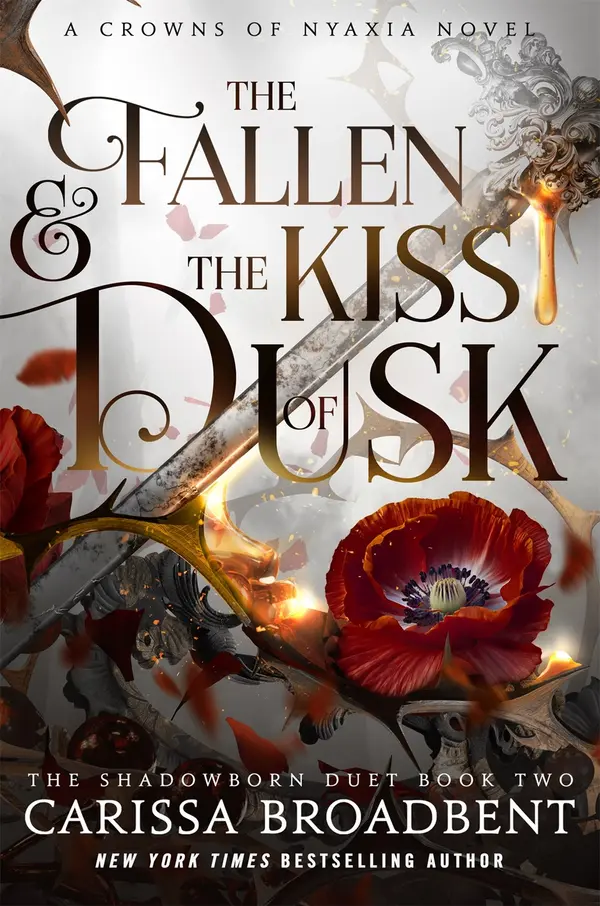 The Fallen & the Kiss of Dusk (Crowns of Nyaxia, 4) by Carissa Broadbent cover