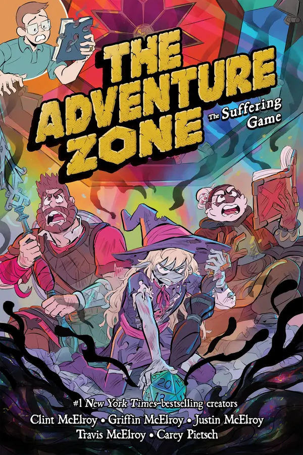 The Adventure Zone: The Suffering Game by Griffin McElroy, Clint McElroy, Justin McElroy, Travis McElroy, Carey Pietsch cover