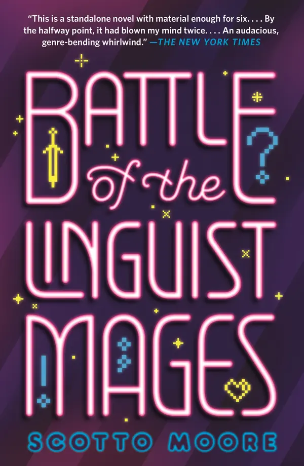 Battle of the Linguist Mages by Scotto Moore cover