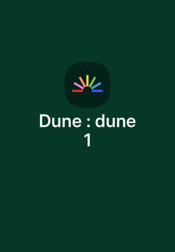 Dune :dune 1 by Herbert, Frank cover