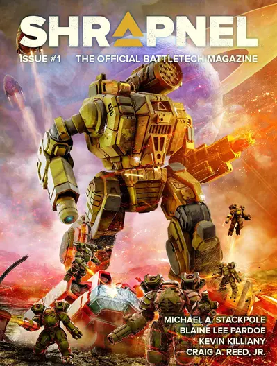 BattleTech: Shrapnel, Issue #1 (The Official BattleTech Magazine) book cover