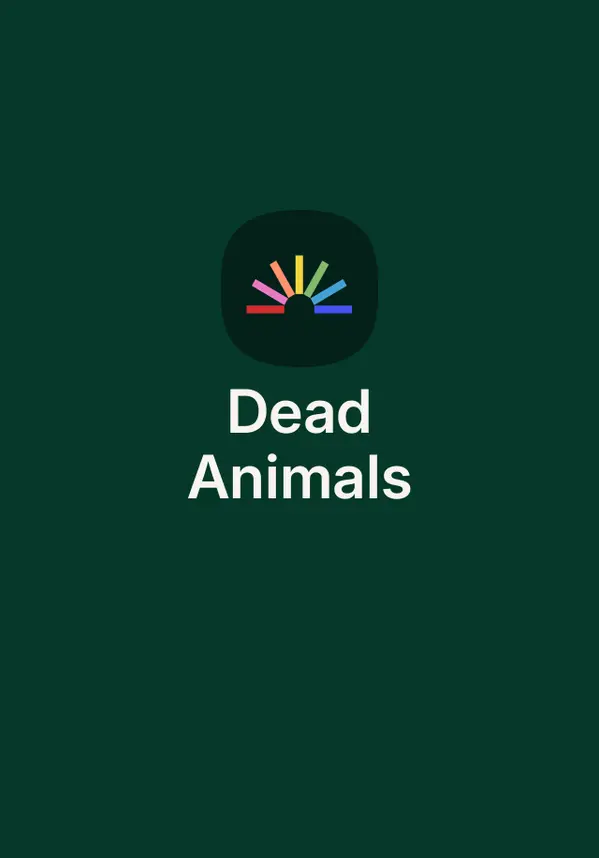 Dead Animals by Phoebe Stuckes cover