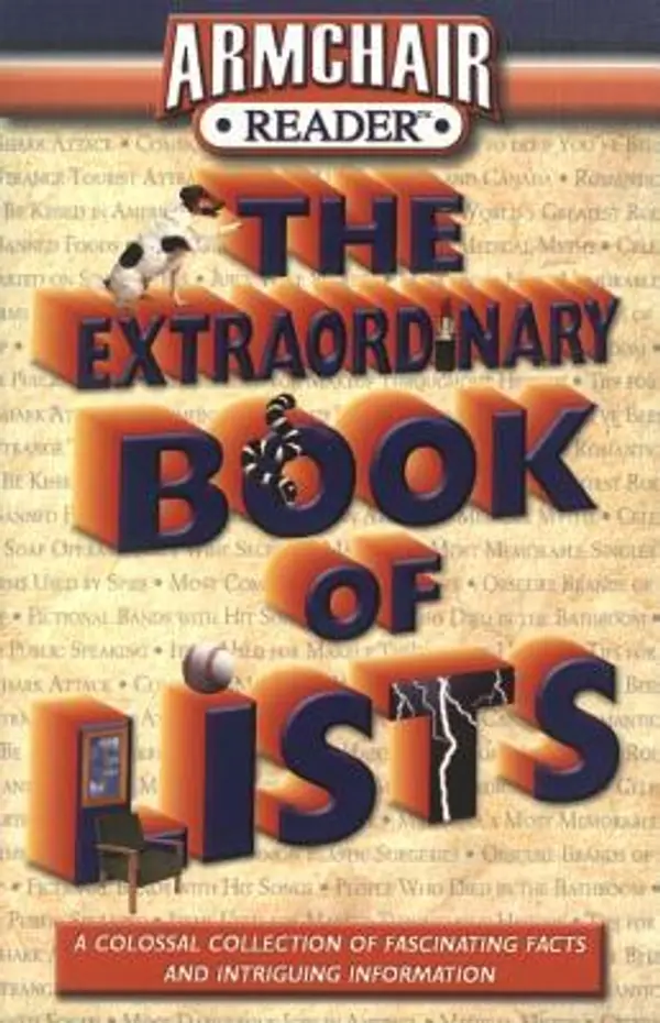 Armchair Reader The Extraordinary Book of Lists by Helen Davies cover