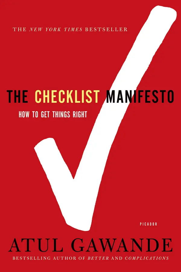 The Checklist Manifesto by Atul Gawande cover