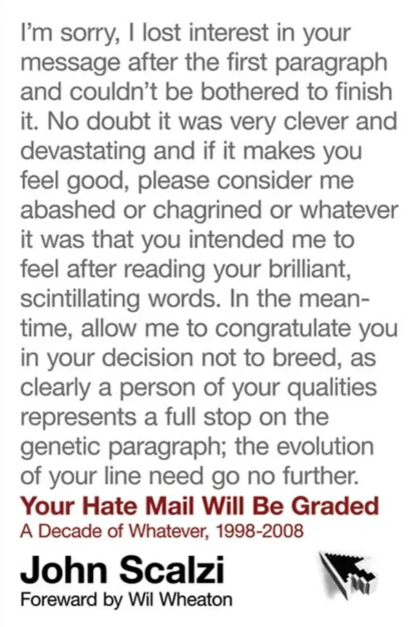 Your Hate Mail Will Be Graded by John Scalzi cover