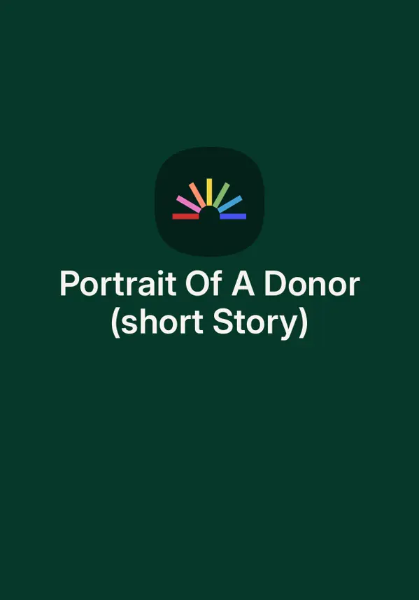 Portrait Of A Donor (short Story) by Lissa Price cover
