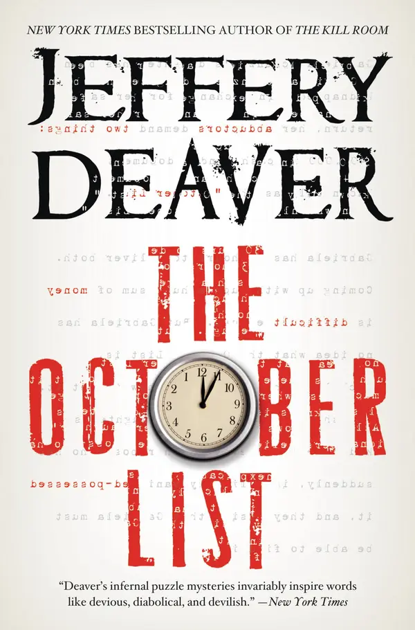 The October List by Jeffery Deaver cover