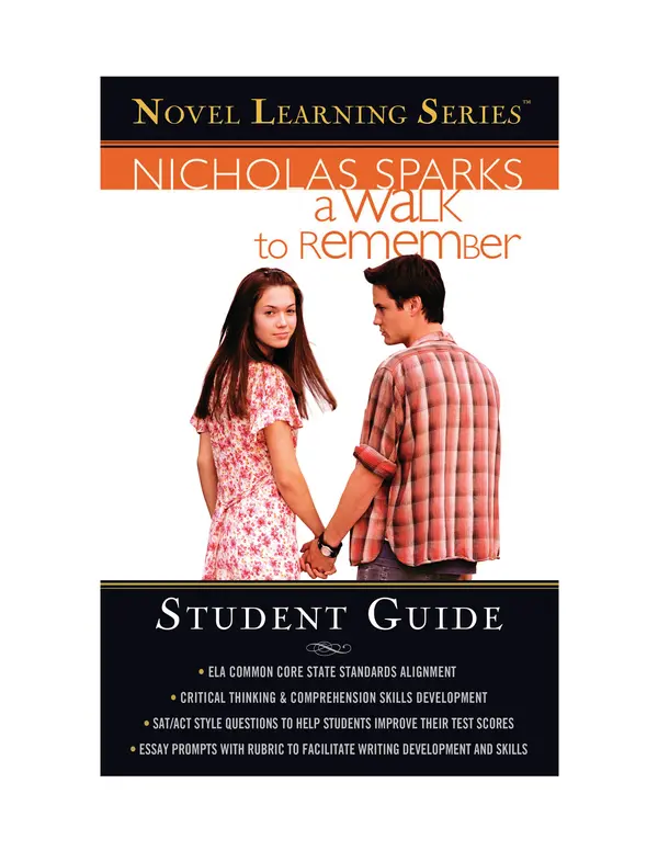A Walk to Remember by Nicholas Sparks cover