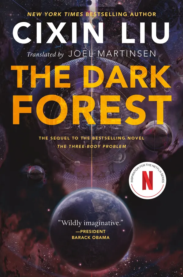 The Dark Forest by Cixin Liu, Joel Martinsen cover