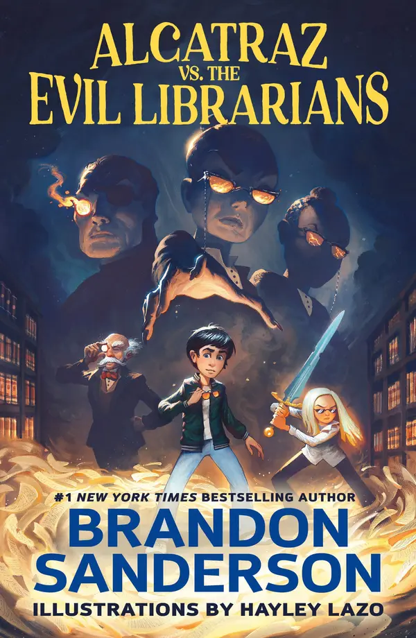 Alcatraz vs. the Evil Librarians by Brandon Sanderson, Hayley Lazo cover