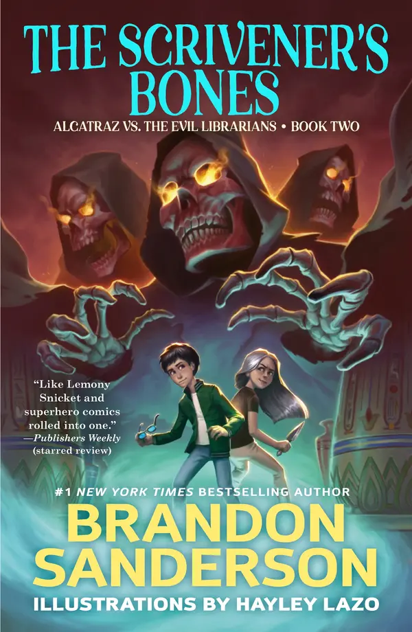 The Scrivener's Bones by Brandon Sanderson, Hayley Lazo cover