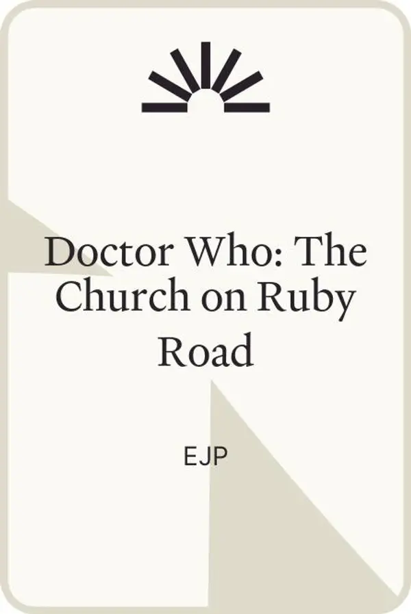 Doctor Who: The Church on Ruby Road by Esmie Jikiemi-Pearson cover