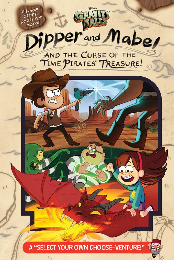 Gravity Falls:: Dipper and Mabel and the Curse of the Time Pirates' Treasure! by Jeffrey Rowe cover
