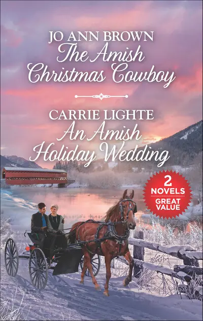 The Amish Christmas Cowboy and An Amish Holiday Wedding book cover
