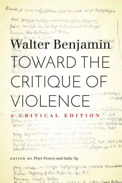 Toward the Critique of Violence book cover