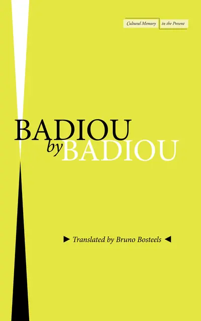 Badiou by Badiou book cover