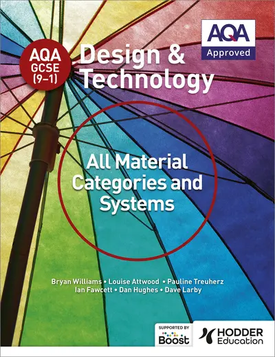 AQA GCSE (9-1) Design and Technology: All Material Categories and Systems book cover
