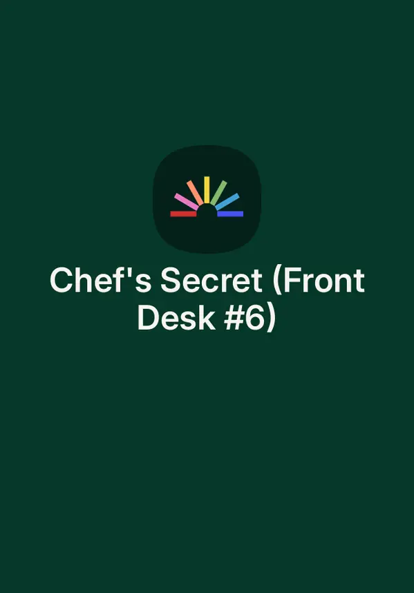 Chef's Secret (Front Desk #6) by Kelly Yang cover