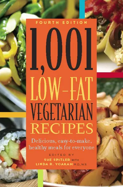 1,001 Low-Fat Vegetarian Recipes book cover