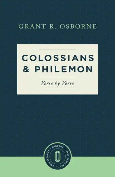 Colossians & Philemon Verse by Verse book cover