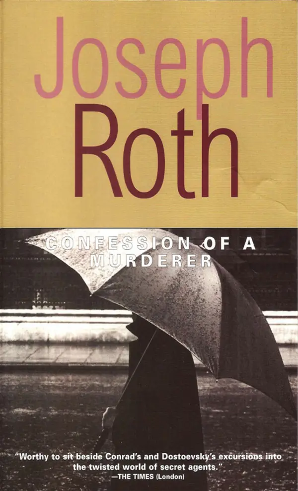 Confession of a Murderer by Joseph Roth cover