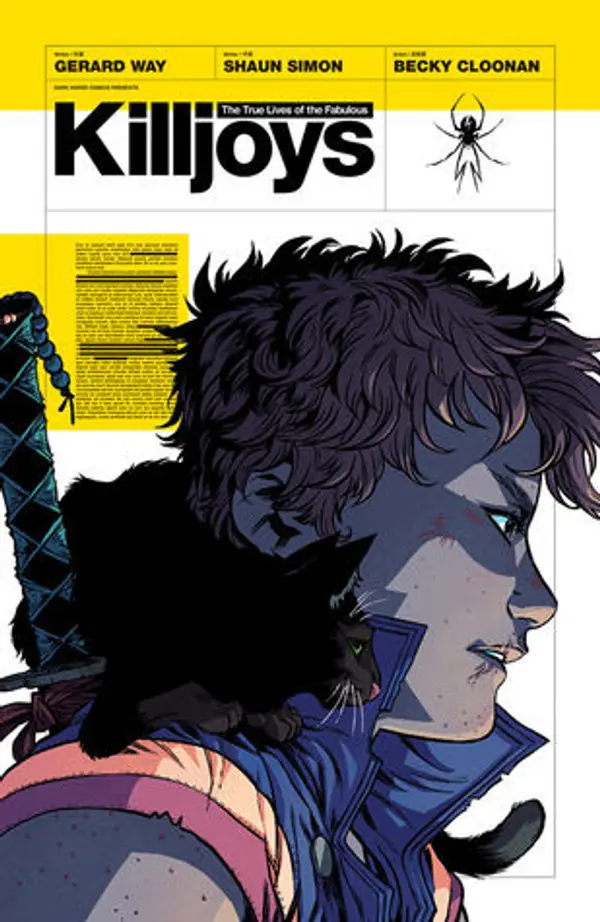 The True Lives of the Fabulous Killjoys by Gerard Way, Shaun Simon cover