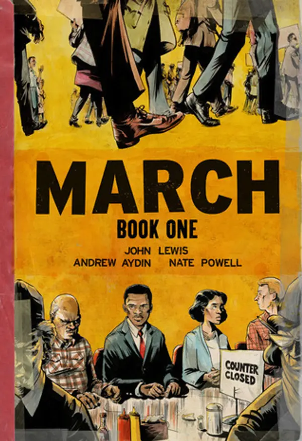 March: Book One (Oversized Hardcover Edition) by John             Lewis cover