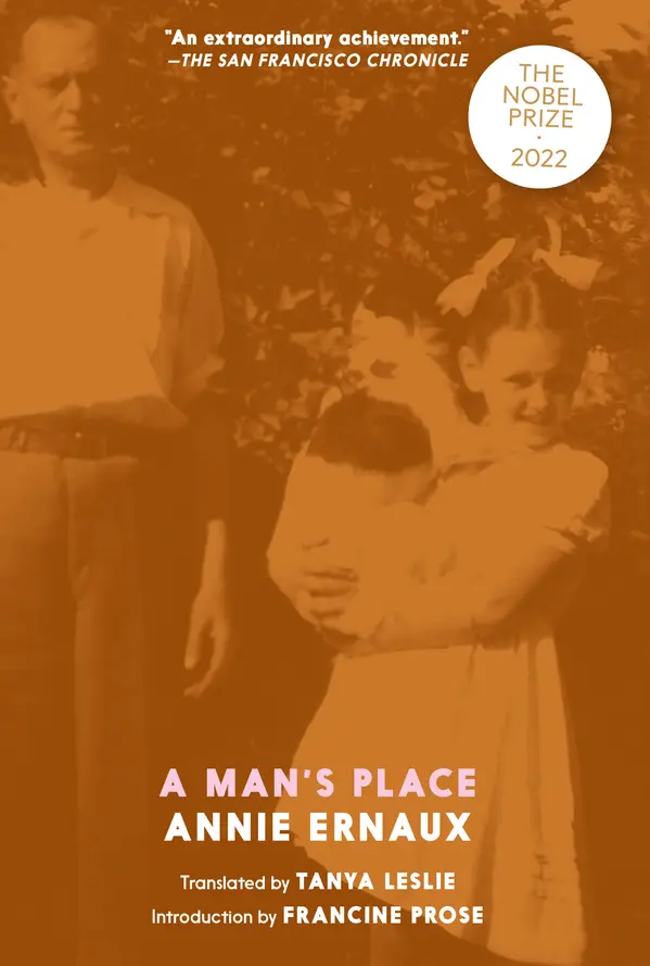 A Man's Place by Annie Ernaux, Tanya Leslie cover