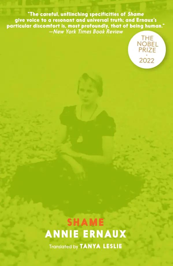 Shame by Annie Ernaux, Tanya Leslie cover