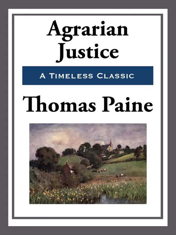 Agrarian Justice by Thomas Paine cover