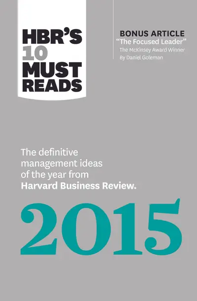 HBR's 10 Must Reads 2015 book cover