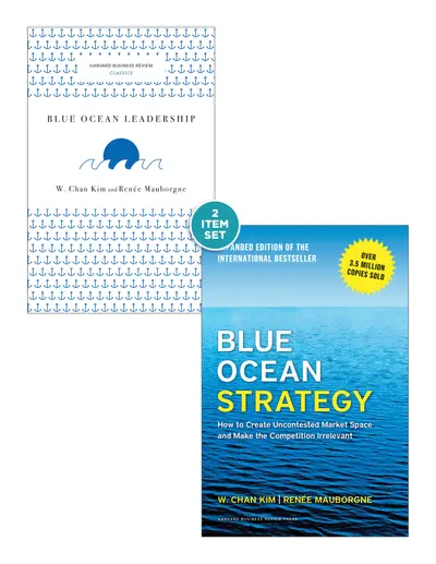 Blue Ocean Strategy with Harvard Business Review Classic Article “Blue Ocean Leadership” (2 Books) book cover