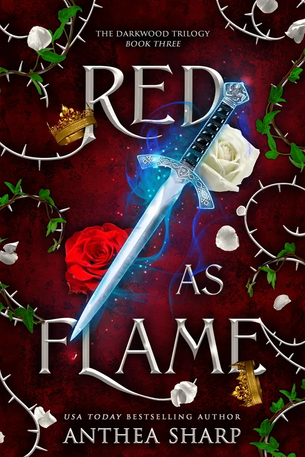 Red as Flame (Darkwood Trilogy, #3) by Anthea Sharp cover