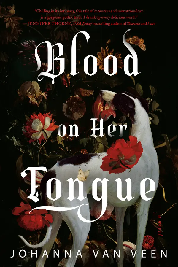 Blood on Her Tongue by Johanna van Veen cover