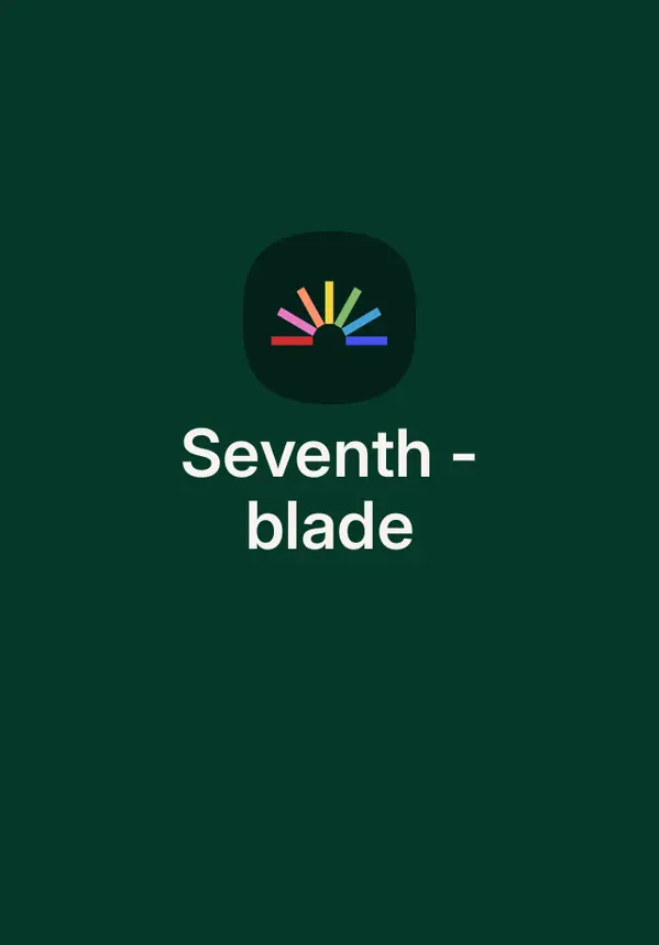 Seventhblade by Tonia Laird cover