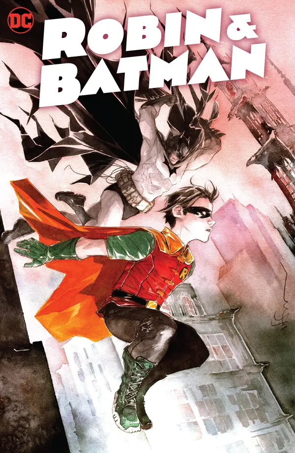 Robin & Batman by Dustin Nguyen, Jeff Lemire cover