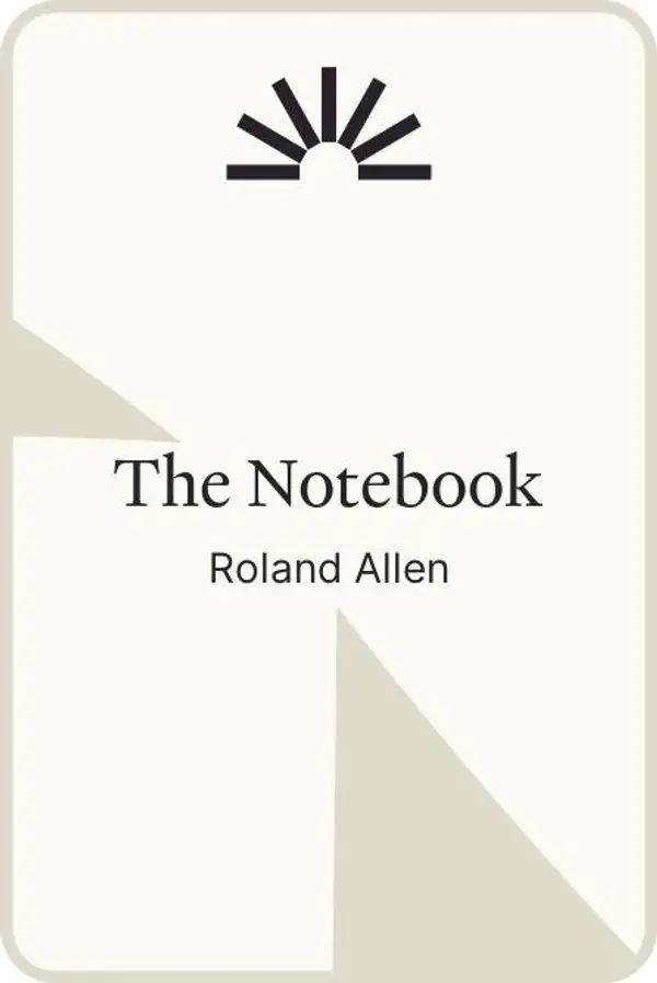 The Notebook by Roland Allen cover
