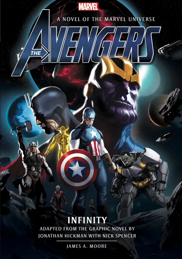 Avengers: Infinity Prose Novel by James A. Moore cover